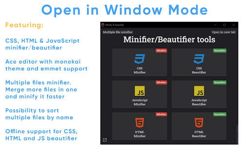 Beautifer & Minify screenshot 1