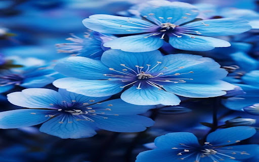beautiful blue flower wallpaper screenshot 1