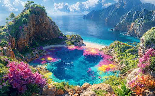 Beautiful heavenly scene screenshot 1