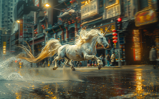 beautiful unicorn with shiny hair screenshot 1