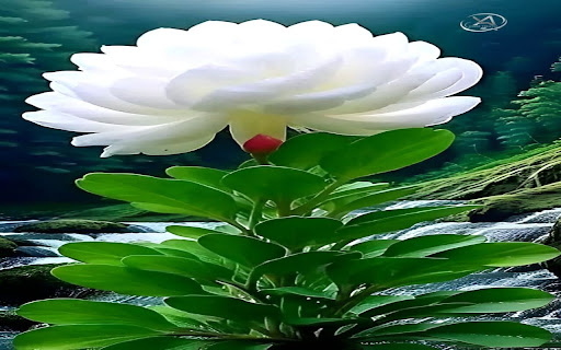 beautiful white flower wallpaper screenshot 1