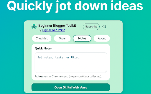 Beginner Blogger Toolkit screenshot 1