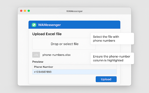 Best WhatsApp Sender FREE Software WAMessanger screenshot 1