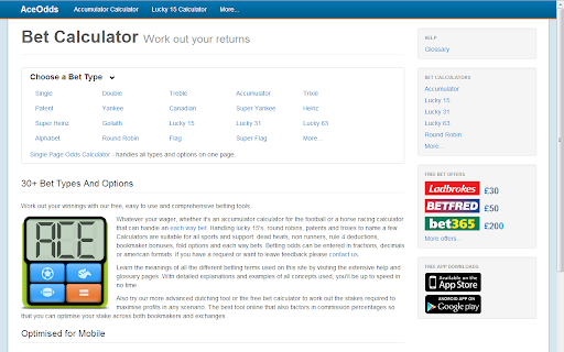 Bet Calculator screenshot 1