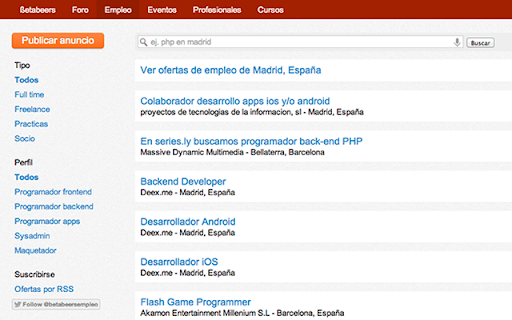 Betajobs screenshot 1