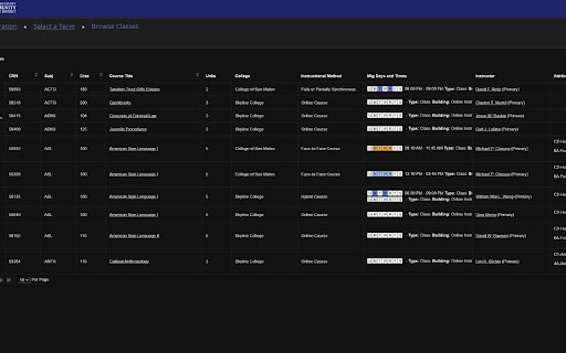 BetterWebSchedule screenshot 1