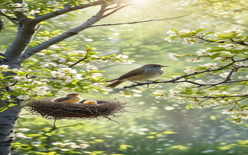 Bird nest wallpaper screenshot 1