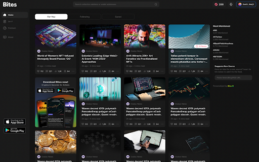 Bites App - Cryptos in Seconds for Actions screenshot 1