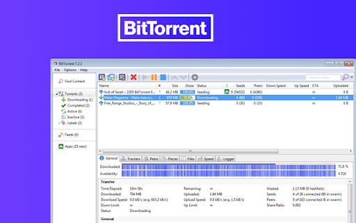 BitTorrent For Chrome screenshot 1