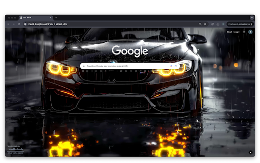 Black BMW Rain (Live Wallpaper) screenshot 1