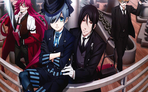 Black Butler Browser Theme screenshot 1