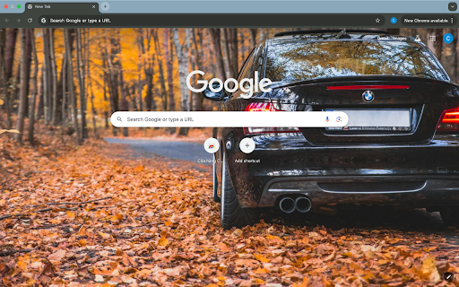 black car and gold leaf screenshot 1