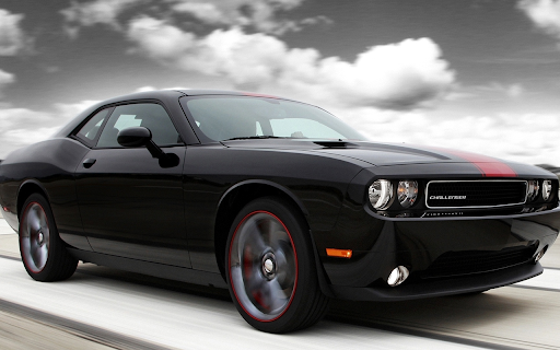 Black Dodge Challenger American Muscle screenshot 1