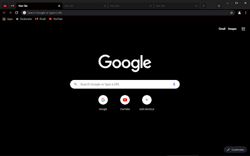 Black Material Dark Theme for Chrome screenshot 1