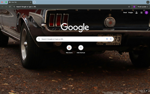 black mustang car screenshot 1