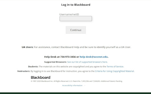 BlackBoard Skip for WCC screenshot 1