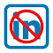 Block linkedin logo