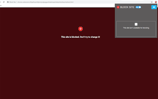 Block Site screenshot 1