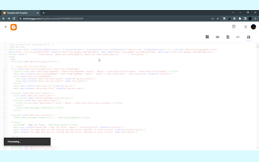 Blogger HTML Editor Hotkey screenshot 1