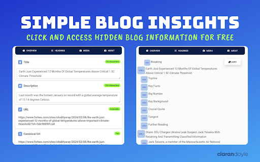 Blogging Helper Extension screenshot 1