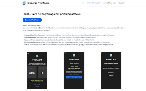 Blue Arca PhishGuard - Phishing Protection for WebMail screenshot 1