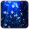 Blue Christmas Snow logo