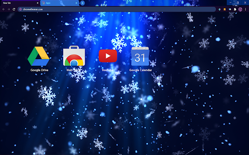 Blue Christmas Snow screenshot 1