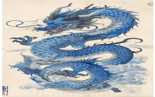 blue dragon wallpaper screenshot 1