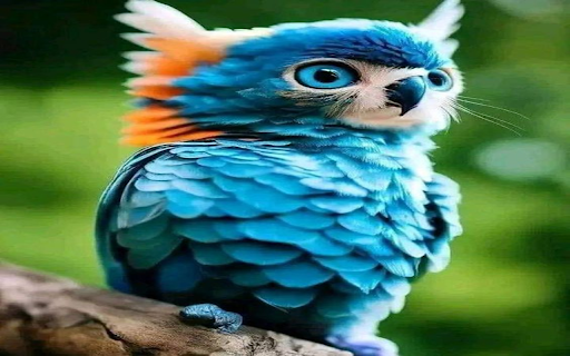 Blue owl wallpaper screenshot 1