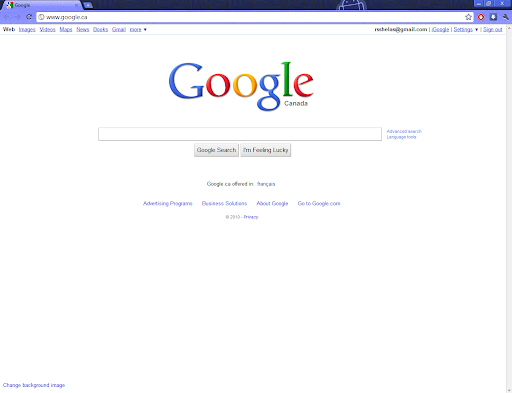 Blue Robot Theme, inspired by the green theme screenshot 1