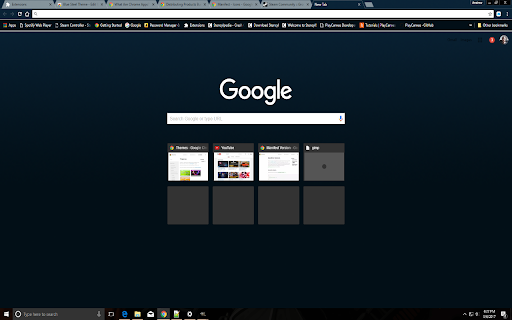 Blue Steel Theme screenshot 1