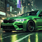 BMW M5 Green Live Wallpaper logo