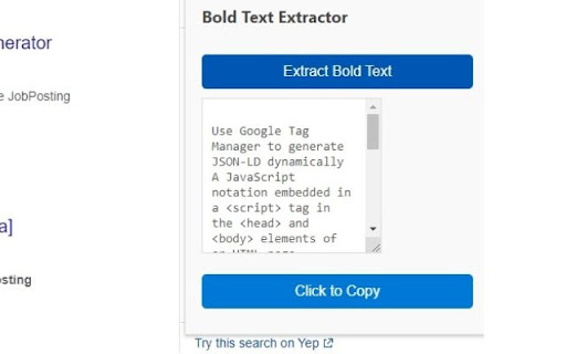 Bold Text Extractor screenshot 1