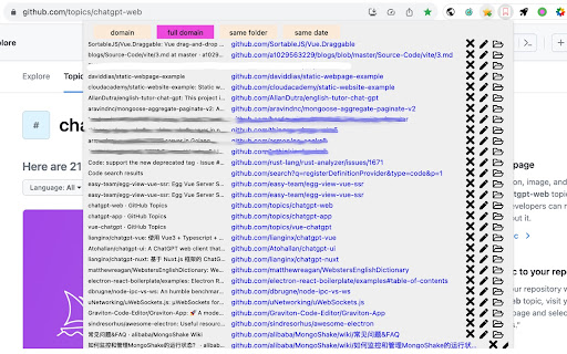 Bookmark Explorer screenshot 1