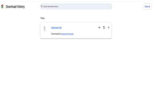 Bookmark Exporter screenshot 1