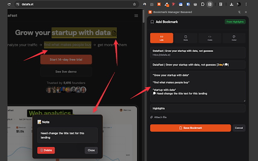 Bookmark Manager Besaved screenshot 1