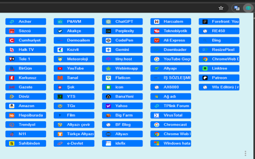 Bookmarks screenshot 1