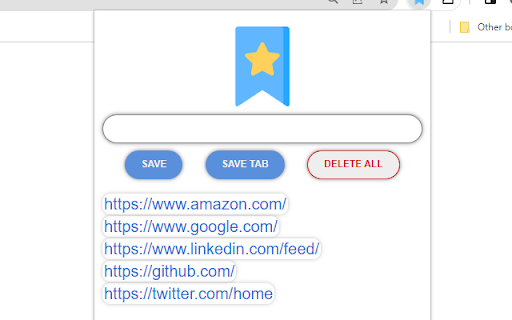 Bookmarks screenshot 1