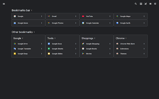 Bookmarks@newtab screenshot 1