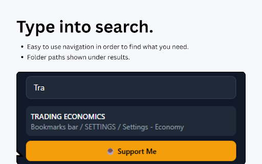 Bookmarks Search screenshot 1