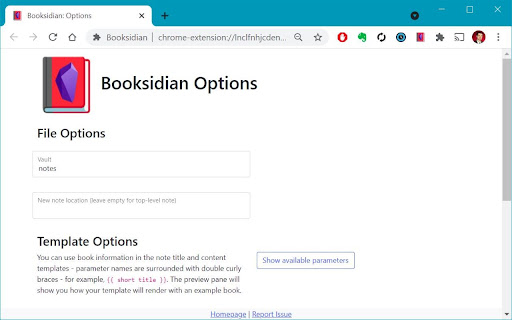 Booksidian screenshot 1
