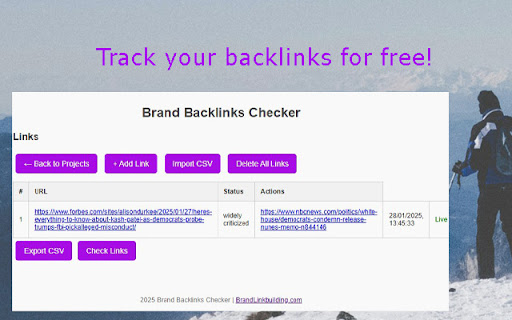 Brand Backlinks Checker screenshot 1