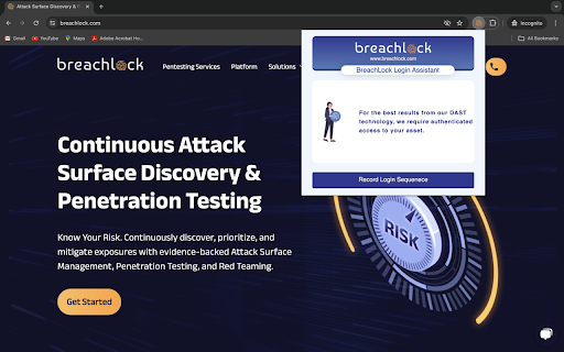 BreachLock Login Sequence Recorder screenshot 1