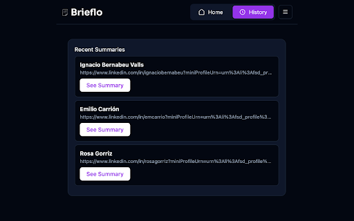 Brieflo screenshot 1
