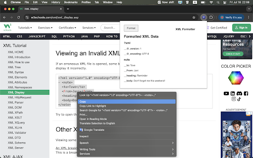 Broken XML Formatter screenshot 1