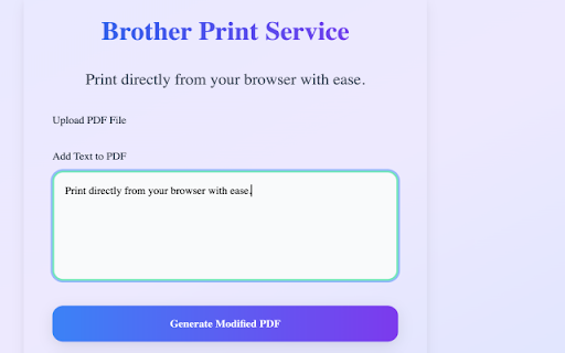 Brother Print Service Plugin screenshot 1