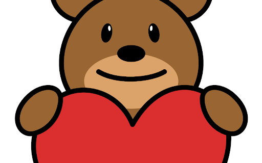 Brown bear holding a heart screenshot 1