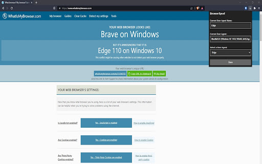 BrowserSpoof - User Agent Switcher screenshot 1