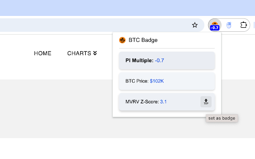 BTC Badge - Bitcoin Price Ticker screenshot 1