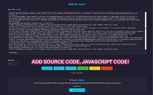 Bulk URL Opener screenshot 1